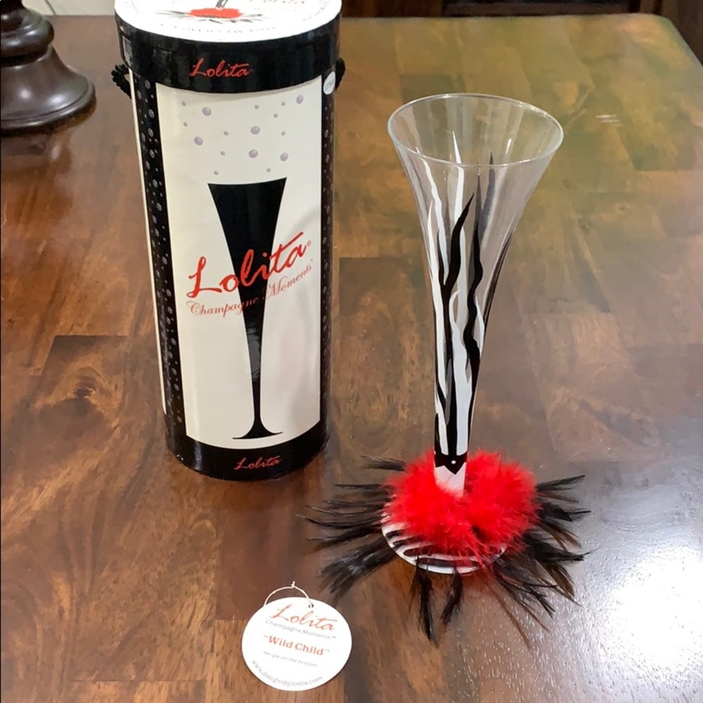 Lolita wild child champagne glass